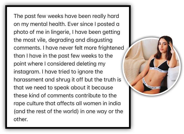 The picture (inset) and post Aaliyah Kashyap put up on social media The picture (inset) and post Aaliyah Kashyap put up on social media