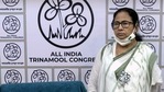 West Bengal chief minister Mamata Banerjee while announcing the list of TMC candidates for the upcoming assembly election, at her residence in Kolkata on Friday.(ANI Photo)