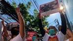 The biggest turnout was in Myanmar's second city, Mandalay, where activists staged a sit-in protest after two minutes of silence in honour of people killed by police and the army, video showed.(AP) The biggest turnout was in Myanmar's second city, Mandalay, where activists staged a sit-in protest after two minutes of silence in honour of people killed by police and the army, video showed.(AP)