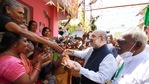 Union home minister Amit Shah will launch Vijay Sankalp Mahasampark Abhiyan -- a door-to-door campaign at Suchindram Town in Kanyakumari. (PTI) Union home minister Amit Shah will launch Vijay Sankalp Mahasampark Abhiyan -- a door-to-door campaign at Suchindram Town in Kanyakumari. (PTI)