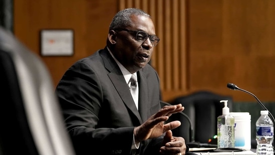 Retired Army Gen. Lloyd Austin answers questions during his confirmation before the Senate Armed Services Committee on January 19, 2021. (REUTERS)