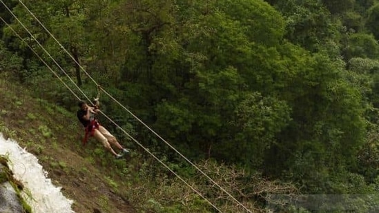 Selvi at the age of 32 rappelled down blindfolded from a 155 feet high rock mountain in a Tamil Nadu village(Representative Image )