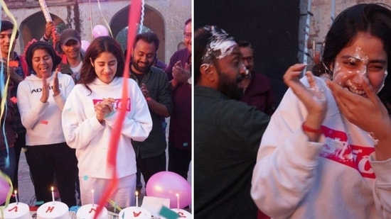 It was a working birthday for Janhvi Kapoor.