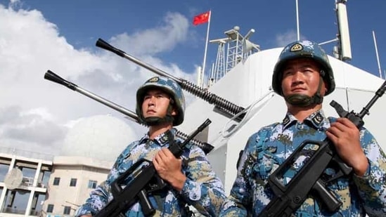China’s navy has built a self-propelled floating dock that can repair damaged ships at sea, the People’s Liberation Army daily said on Tuesday . Designed to be sent into combat zones, the Huachuan No. 1 can apparently handle cruisers, destroyers and submarines, and cope with waves up to 6 ft high.(Reuters File Photo) China’s navy has built a self-propelled floating dock that can repair damaged ships at sea, the People’s Liberation Army daily said on Tuesday . Designed to be sent into combat zones, the Huachuan No. 1 can apparently handle cruisers, destroyers and submarines, and cope with waves up to 6 ft high.(Reuters File Photo)