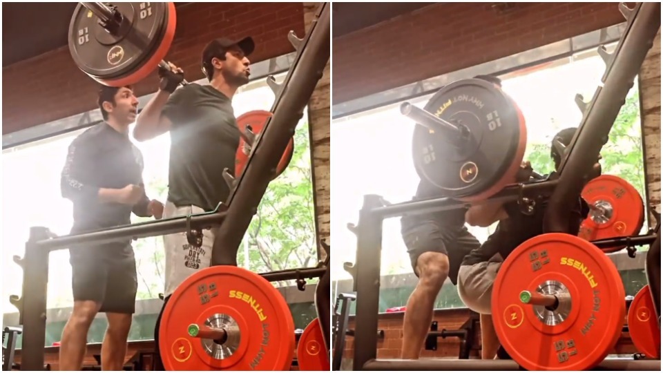 Vicky Kaushal shares video from his gym(Instagram story/ vickykaushal09) Vicky Kaushal shares video from his gym(Instagram story/ vickykaushal09)
