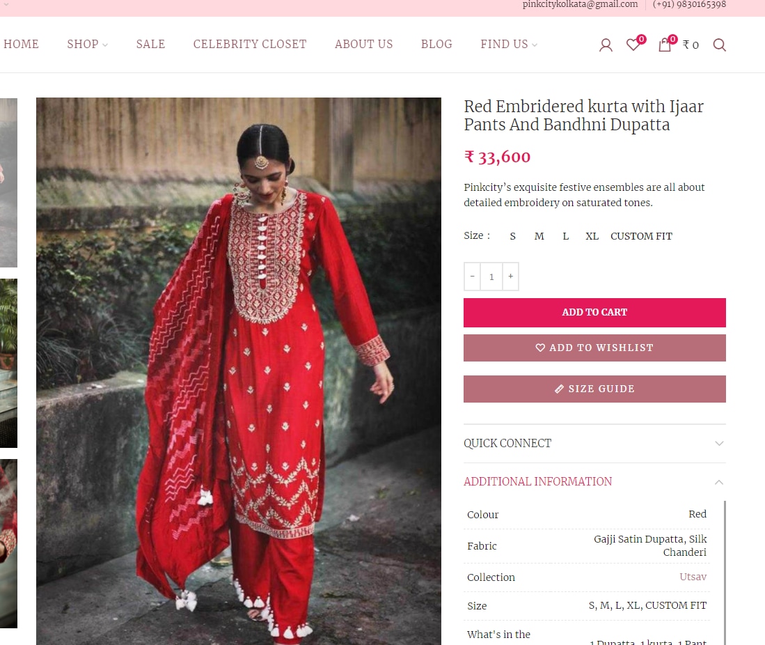 Mouni Roy's suit is worth  ₹34k (pinkcitybysarika.com)
