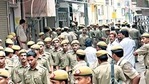 File photo of Delhi Police personnel at the spot, a day after the encounter. (Sunil Saxena/ HT Photo) File photo of Delhi Police personnel at the spot, a day after the encounter. (Sunil Saxena/ HT Photo)