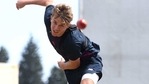 Sam Curran bowls in the nets. (Getty Images) Sam Curran bowls in the nets. (Getty Images)