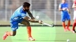Mandeep Singh scored a last-minute winner for India. (Hockey India/Twitter) Mandeep Singh scored a last-minute winner for India. (Hockey India/Twitter)