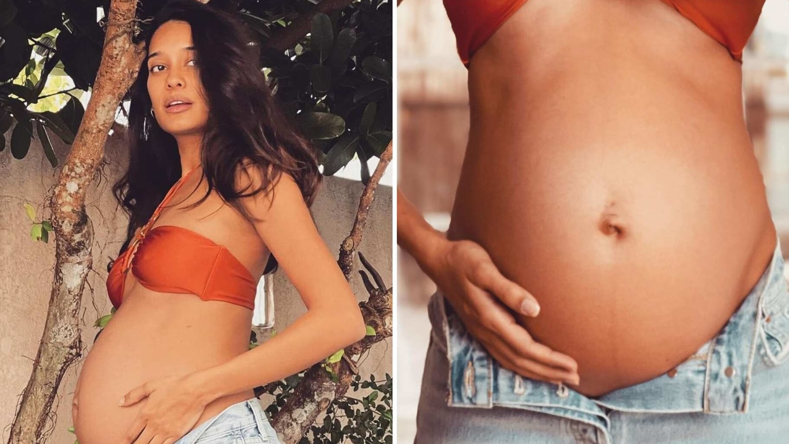 Women's Day 2021: Lisa Haydon cradles bare baby bump, waits for arrival of  her 'very little woman