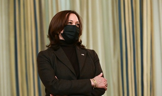 Harris's election as the first female US vice president last year was a significant boost for efforts to boost women's political representation and help young women see themselves in top jobs. (Reuters) Harris's election as the first female US vice president last year was a significant boost for efforts to boost women's political representation and help young women see themselves in top jobs. (Reuters)