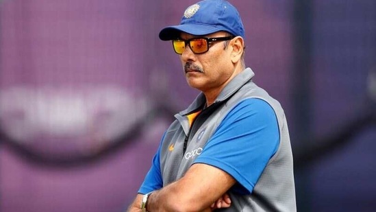 FILE PHOTO: Cricket - ICC Cricket World Cup Semi Final - India Nets - Old Trafford, Manchester, Britain - July 8, 2019 India coach Ravi Shastri during nets Action Images via Reuters/Jason Cairnduff/File photo(Action Images via Reuters)