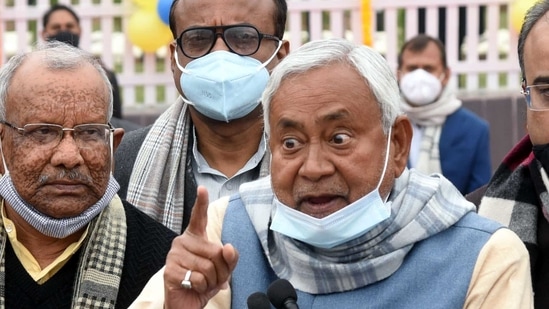 File photo: Bihar CM Nitish Kumar.(ANI Photo) File photo: Bihar CM Nitish Kumar.(ANI Photo)