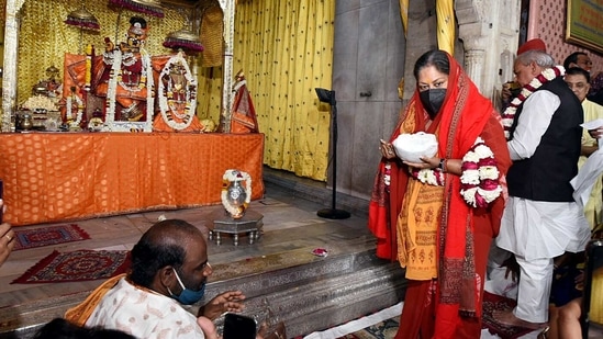 Former Chief Minister of Rajasthan, Vasundhara Raje is on a temple run. (Agency)