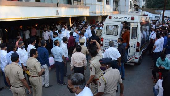 On March 5, the body of Mansukh Hiren, the Scorpio owner, was recovered from Kalwa Creek, hours after his family reported him missing. (Praful Gangurde/HT Photo) On March 5, the body of Mansukh Hiren, the Scorpio owner, was recovered from Kalwa Creek, hours after his family reported him missing. (Praful Gangurde/HT Photo)