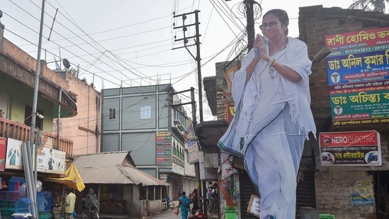 Nothing can be a bigger endorsement of the importance of Adhikari’s defection than Mamata Banerjee’s decision to shift to Nandigram and face him in the polls (PTI Photo/Swapan Mahapatra)(PTI) Nothing can be a bigger endorsement of the importance of Adhikari’s defection than Mamata Banerjee’s decision to shift to Nandigram and face him in the polls (PTI Photo/Swapan Mahapatra)(PTI)