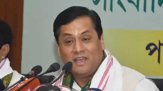 File photo: Assam chief minister Sarbananda Sonowal. (HT file) File photo: Assam chief minister Sarbananda Sonowal. (HT file)