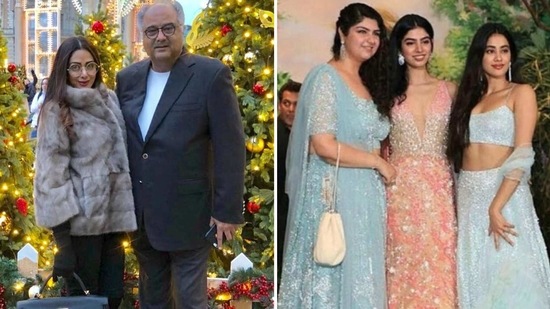 Boney Kapoor appreciated the women in his life on International Women's Day.