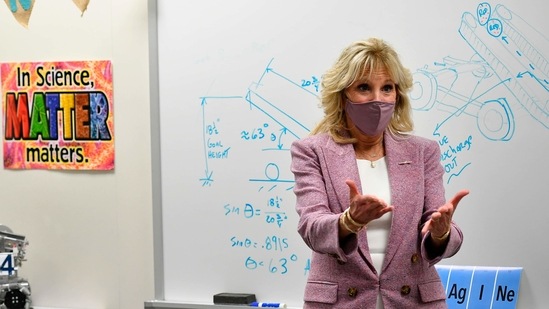 First lady Dr Jill Biden. (AP) First lady Dr Jill Biden. (AP)