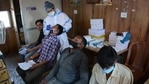 Sisodia, who tabled the Delhi Budget in the assembly on Tuesday, said tax collections were severely hit by the Covid-19 pandemic in 2020-21 — by an estimated 40% of the budget estimate till January 2021.( Praful Gangurde / Hindustan Times) Sisodia, who tabled the Delhi Budget in the assembly on Tuesday, said tax collections were severely hit by the Covid-19 pandemic in 2020-21 — by an estimated 40% of the budget estimate till January 2021.( Praful Gangurde / Hindustan Times)