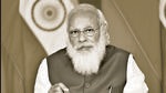 At Kevadia, the PM “stressed on the importance of enhancing indigenisation in the national security system”. (ANI) At Kevadia, the PM “stressed on the importance of enhancing indigenisation in the national security system”. (ANI)