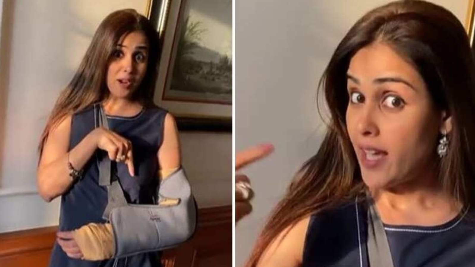 Coming straight from the tent shop': Genelia D'Souza trolled for her  weird outfit, See video