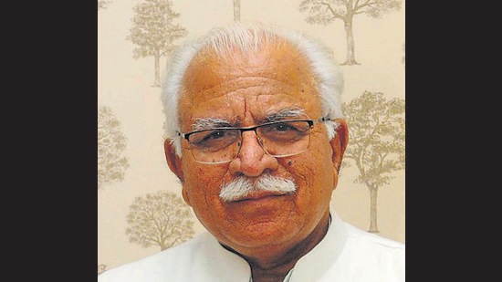 Haryana CM Manohar Lal Khattar. (HT PHOTO)