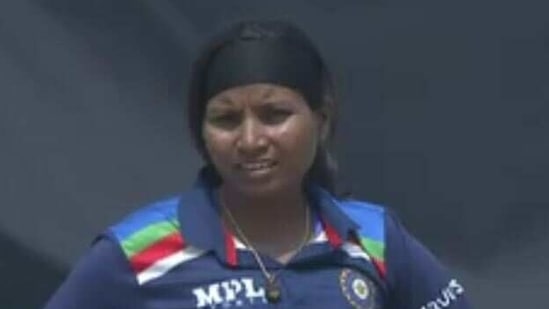 Rajeshwari Gayakwad picked up three wickets in the 2nd ODI against South Africa in Lucknow (Twitter)