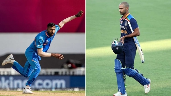 Hardik Pandya (L) and Shikhar Dhawan. (Getty Images) Hardik Pandya (L) and Shikhar Dhawan. (Getty Images)