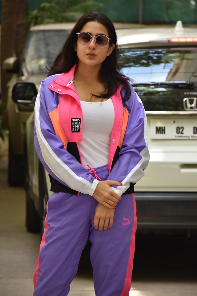 Sara Ali Khan in retro tracks. (Photo: ViralBhayani) Sara Ali Khan in retro tracks. (Photo: ViralBhayani)