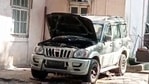 On February 25, Gamdevi police sub-inspector Amit Kadam received a call around 3 pm. Bharat Patil, a security officer at Antilla informed Kadam of a Mahindra Scorpio SUV parked on Carmichael Road.(ANI Photo) On February 25, Gamdevi police sub-inspector Amit Kadam received a call around 3 pm. Bharat Patil, a security officer at Antilla informed Kadam of a Mahindra Scorpio SUV parked on Carmichael Road.(ANI Photo)