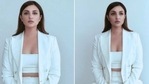 Parineeti Chopra in white power suit(Instagram/parineetichopra) Parineeti Chopra in white power suit(Instagram/parineetichopra)