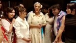Zeenat Aman surrounded with her coworkers. Zeenat Aman surrounded with her coworkers.