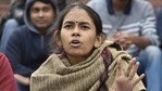 JNU president Aishe Ghosh, a leader of the Students Federation of India (SFI), will contest from Jamuria in Bengal's West Burdwan district. (HT PHOTO). JNU president Aishe Ghosh, a leader of the Students Federation of India (SFI), will contest from Jamuria in Bengal's West Burdwan district. (HT PHOTO).