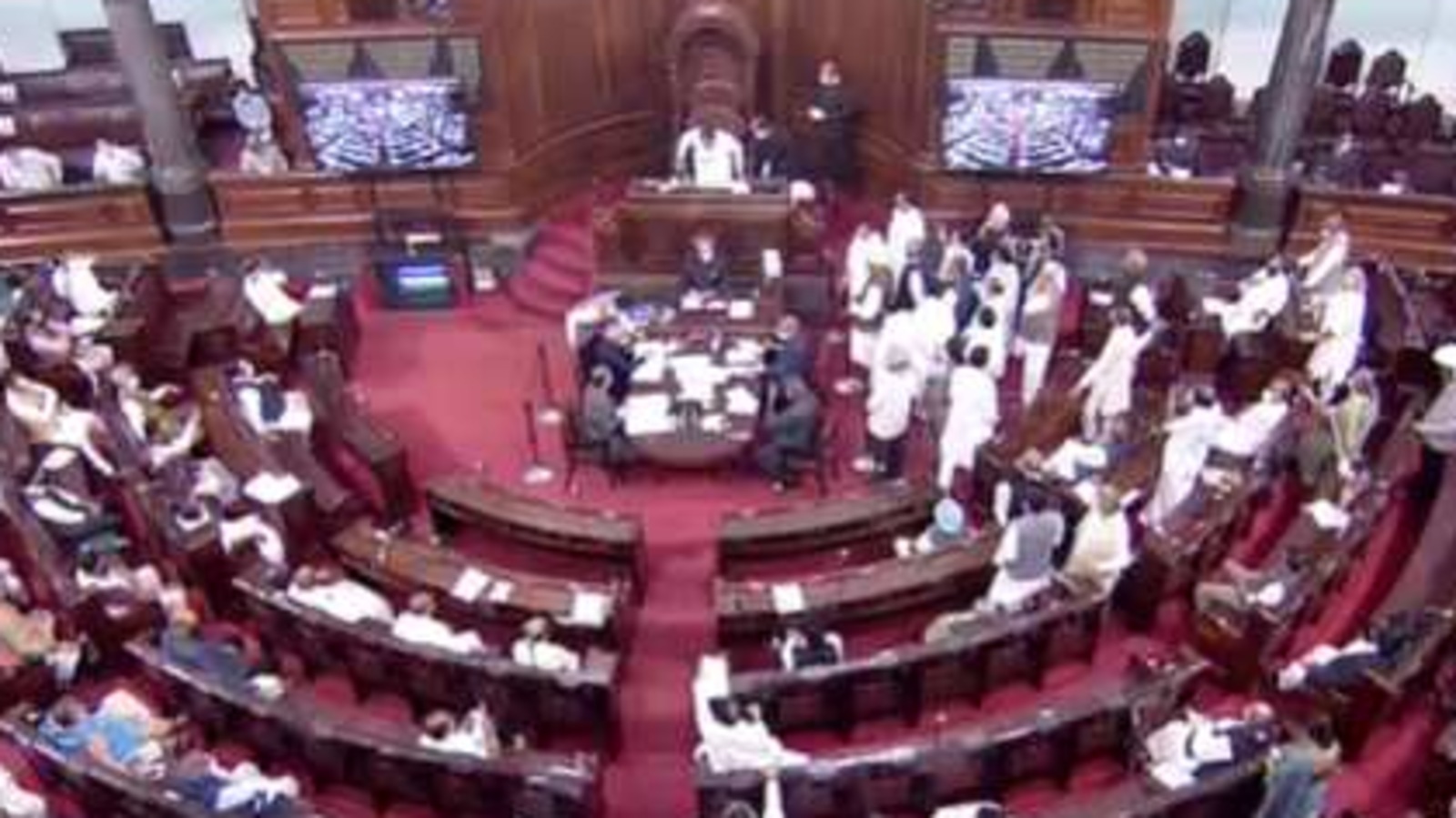 Rajya Sabha Adjourned Till 2pm As Opposition Demands Discussion On