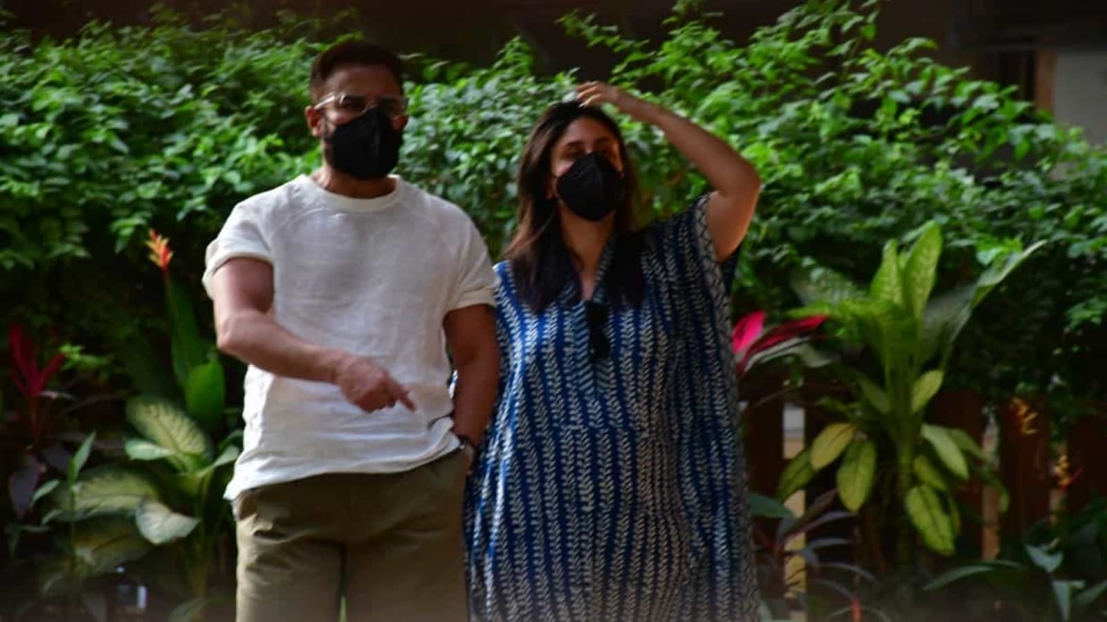 Kareena Kapoor, Saif Ali Khan test drive a new SUV outside their home. See pics