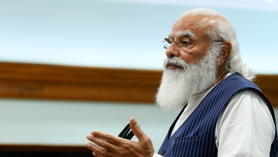Modi also asked all public representatives to take part in 'Amrit Mahotsav' to commemorate 75 years of Independence, Joshi said. "The grand festival will be celebrated at 75 locations across the country for 75 weeks and will start from Sabramati Ashram in Ahmdedabad in Gujarat from March 12," he said. (HT File photo ) Modi also asked all public representatives to take part in 'Amrit Mahotsav' to commemorate 75 years of Independence, Joshi said. "The grand festival will be celebrated at 75 locations across the country for 75 weeks and will start from Sabramati Ashram in Ahmdedabad in Gujarat from March 12," he said. (HT File photo )