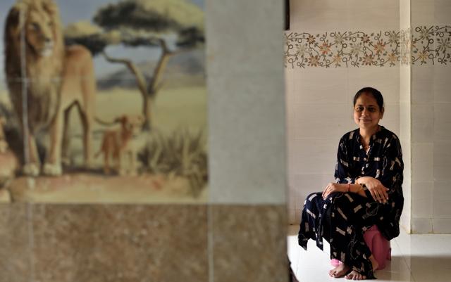 Neena Mailare at her Trombay residence in Mumbai. (Satish Bate/HT PHOTO) Neena Mailare at her Trombay residence in Mumbai. (Satish Bate/HT PHOTO)