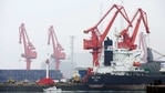 A crude oil tanker is seen at Qingdao Port, Shandong province, China.(Reuters) A crude oil tanker is seen at Qingdao Port, Shandong province, China.(Reuters)