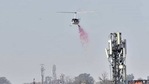 Flowers being showered from a chopper on pilgrims and Akhada seers in Haridwar on the occasion of Shivratri on Thursday on. (HT Photo) Flowers being showered from a chopper on pilgrims and Akhada seers in Haridwar on the occasion of Shivratri on Thursday on. (HT Photo)