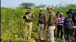 Police personnel investigate the site where bodies of two minor Dalit girls and another in critical condition were found in a field in February in Unnao, Uttar Pradesh. (PTI) Police personnel investigate the site where bodies of two minor Dalit girls and another in critical condition were found in a field in February in Unnao, Uttar Pradesh. (PTI)