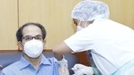 Maharashtra chief minister Uddhav Thacekray receving the Covaxin shot at Mumbai hospital on Thursday.(ANI Photo) Maharashtra chief minister Uddhav Thacekray receving the Covaxin shot at Mumbai hospital on Thursday.(ANI Photo)