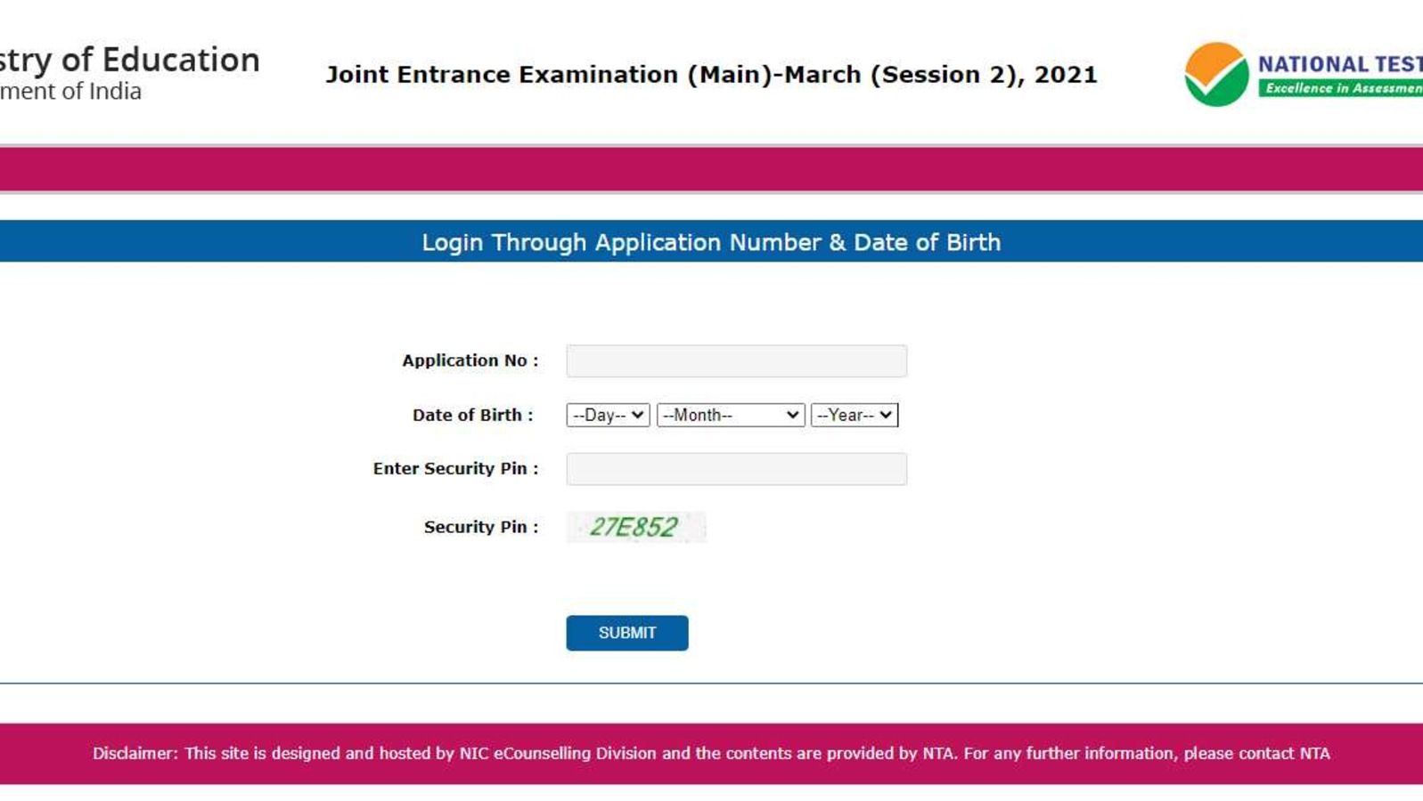 JEE Main Admit Card 2021 For March Session Exam Released, Here's How To ...