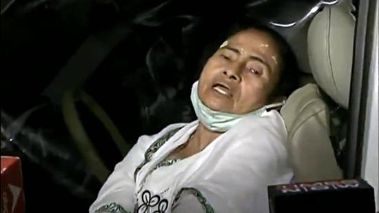 West Bengal CM Mamata Banerjee speaks to the media after she was allegedly pushed by a few people in Nandigram on Wednesday. (ANI) West Bengal CM Mamata Banerjee speaks to the media after she was allegedly pushed by a few people in Nandigram on Wednesday. (ANI)
