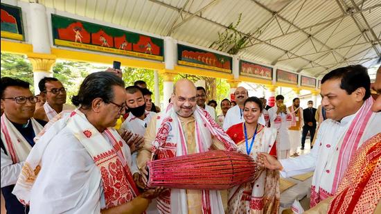 Union home minister Amit Shah in Nagaon district of Assam. (File photo) Union home minister Amit Shah in Nagaon district of Assam. (File photo)