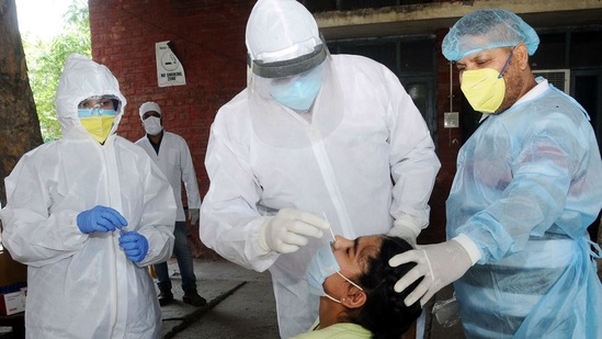 Patiala reported 110 new Covid-19 cases on Thursday and is one among the most affected districts in Punjab with 18,087 total cases reported. (HT Photo) Patiala reported 110 new Covid-19 cases on Thursday and is one among the most affected districts in Punjab with 18,087 total cases reported. (HT Photo)