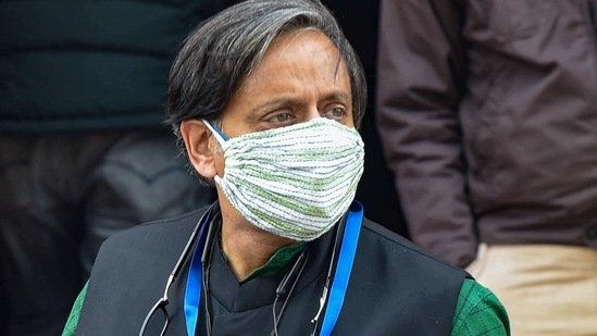 Congress leader Shashi Tharoor at Parliament House in New Delhi,(PTI File Photo )