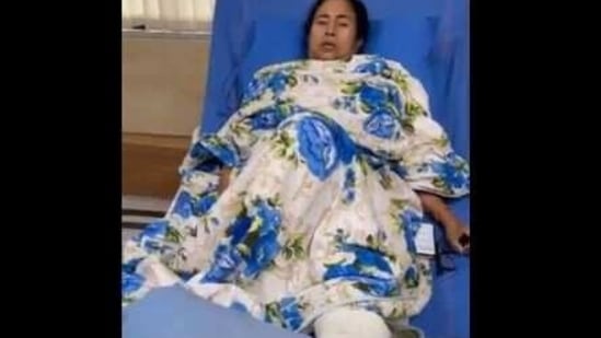 The All India Trinamool Congress shared a video of Mamata Banerjee when she can be seen appealing to party workers to exercise restraint.