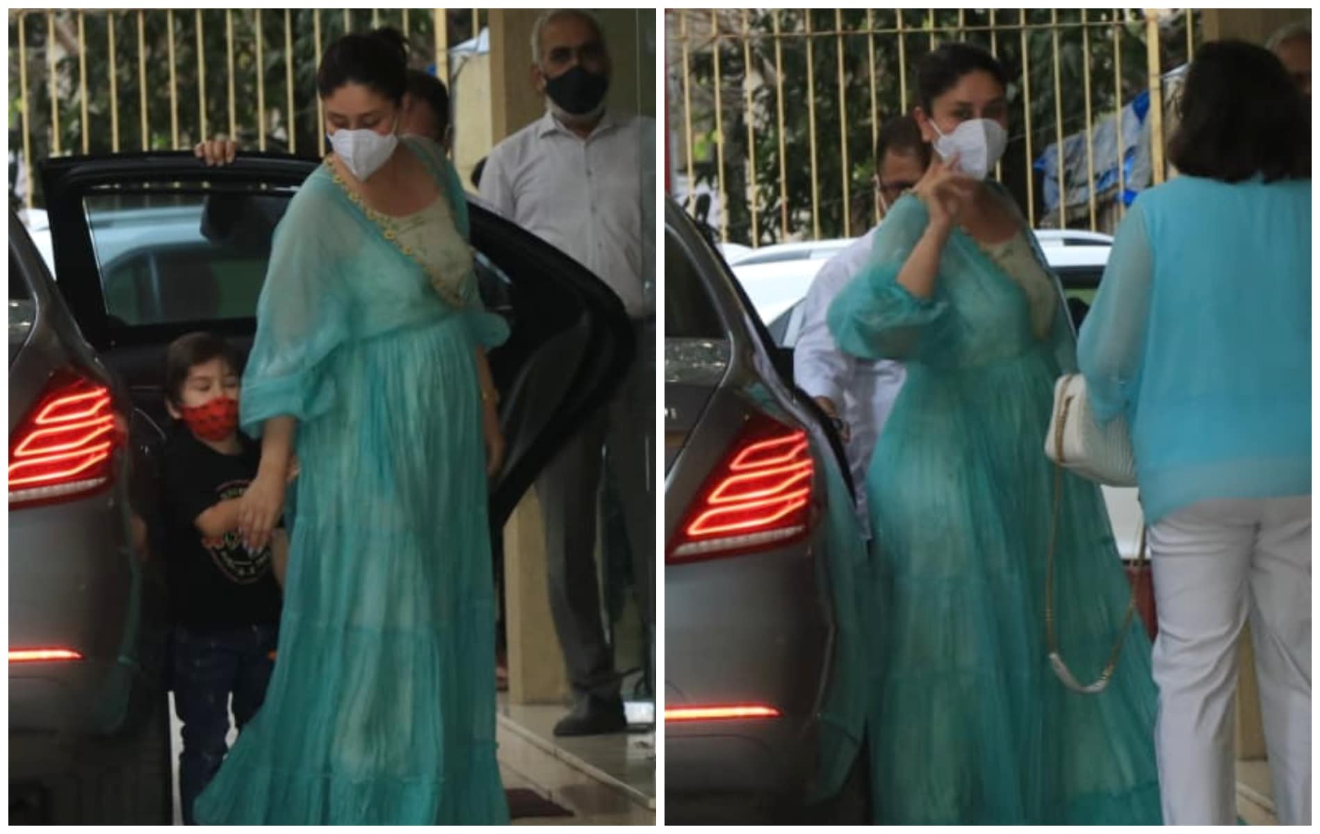 Kareena Kapoor Khan was accompanied by elder son Taimur.(Varinder Chawla) Kareena Kapoor Khan was accompanied by elder son Taimur.(Varinder Chawla)