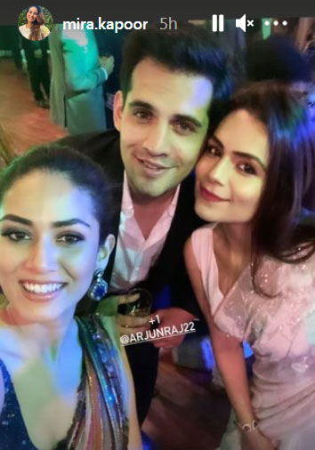 Mira Rajput with friends at the sangeet. Mira Rajput with friends at the sangeet.